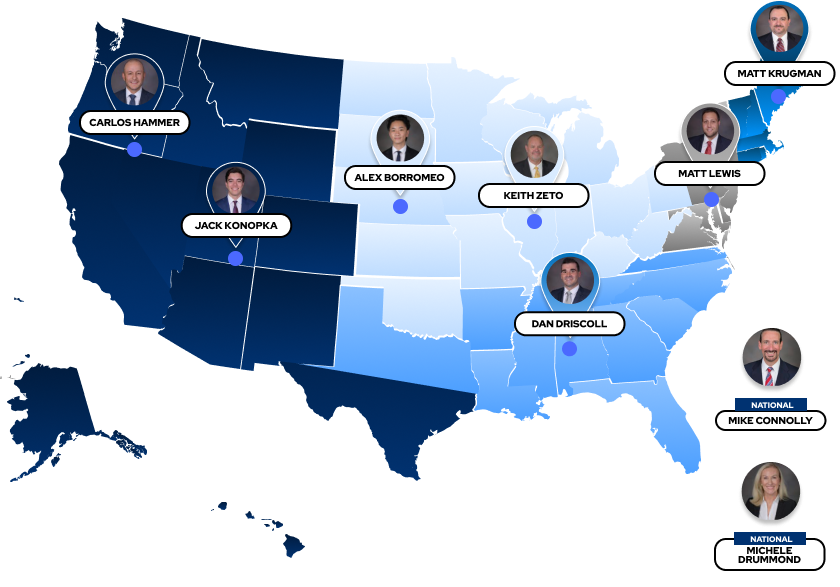 PCRED map